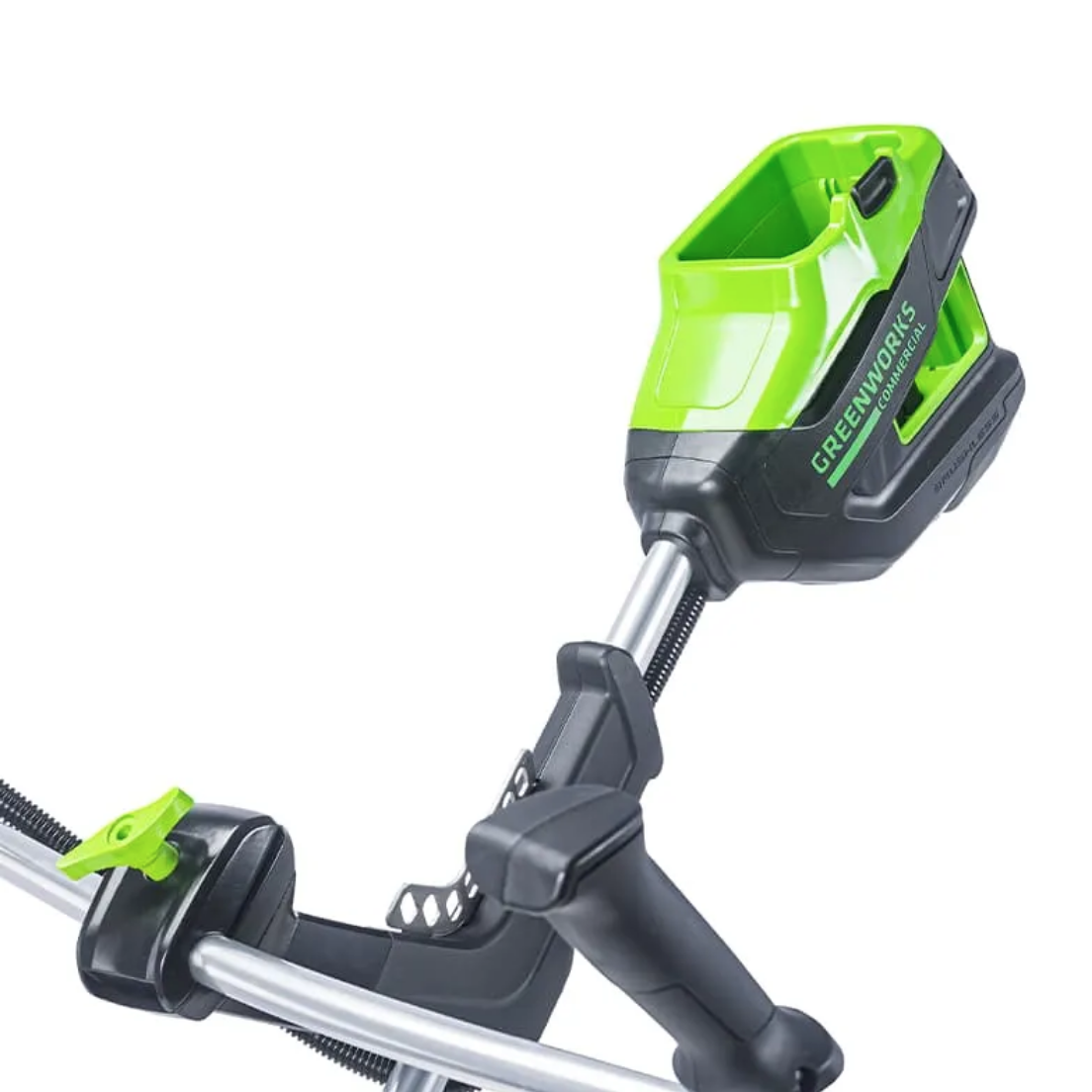 Триммер с велосипедными ручками аккумуляторный Greenworks 46 см (2 кВт) 82V TB201H 2112407, бесщёточный, без АКБ и ЗУ