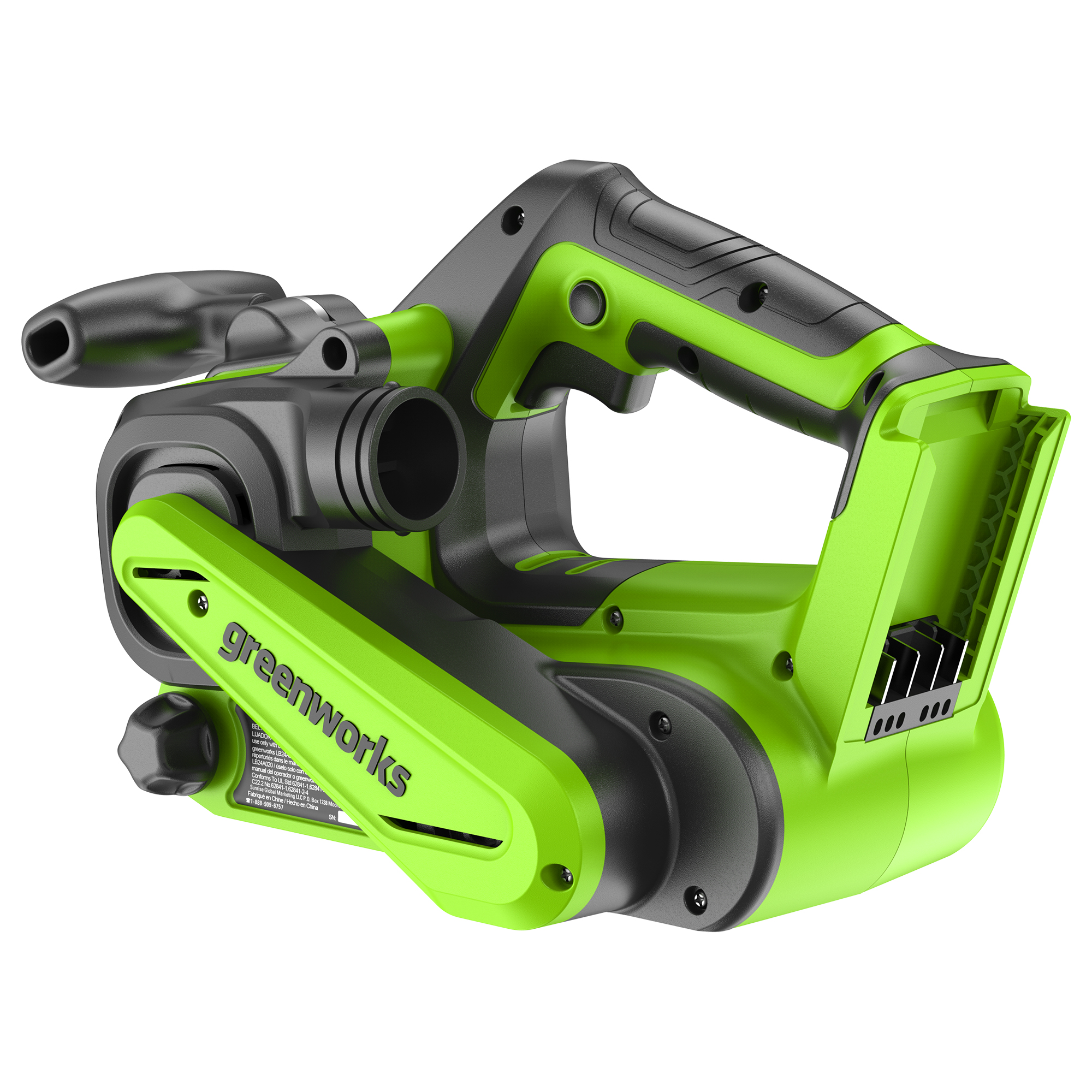 Ленточная шлифовальная машина аккумуляторная Greenworks 24V G24BS 3100607, бесщеточная, без АКБ и ЗУ