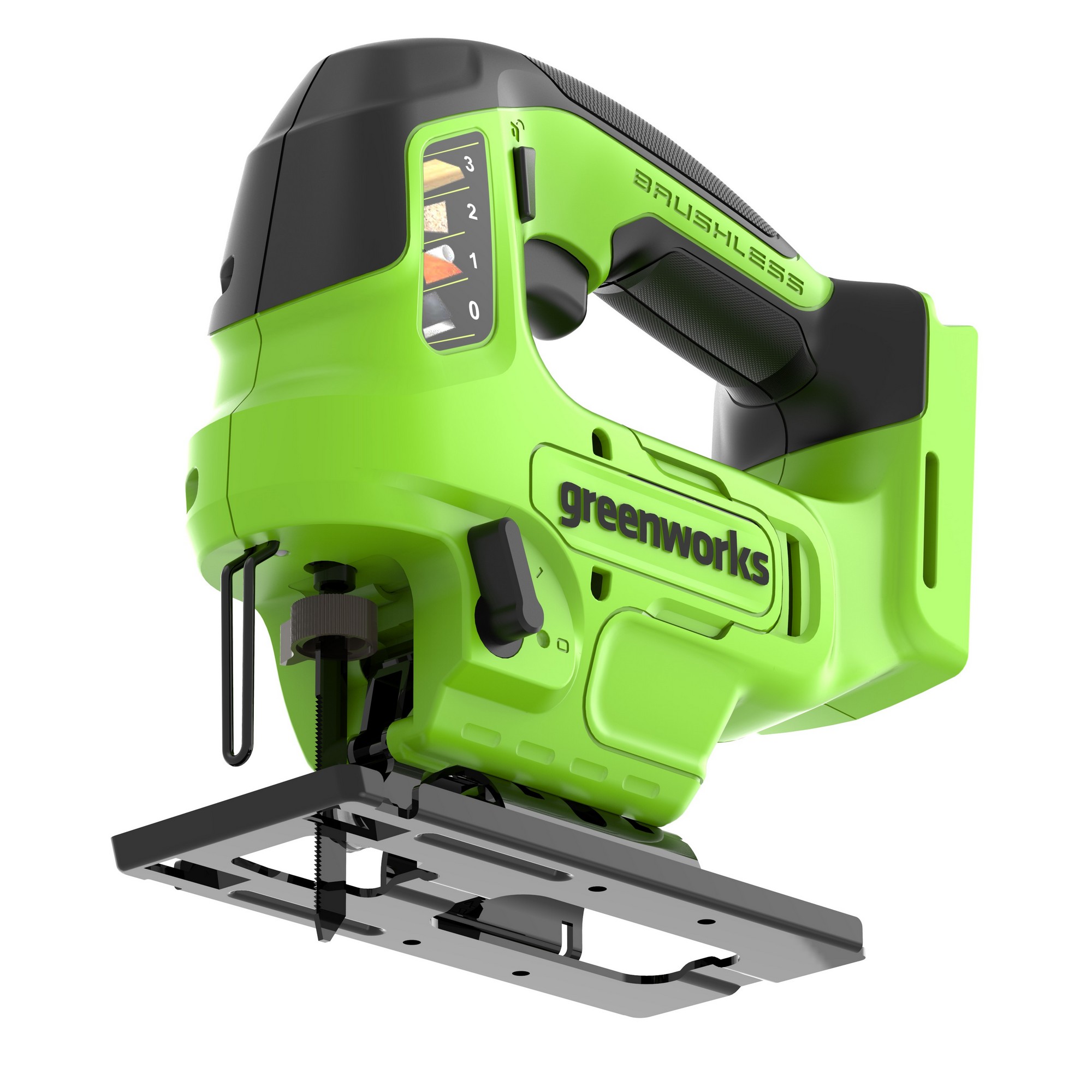 Лобзик аккумуляторный Greenworks GD24JS90 24V 3601707 (3000 ход/мин), бесщеточный, без АКБ и ЗУ