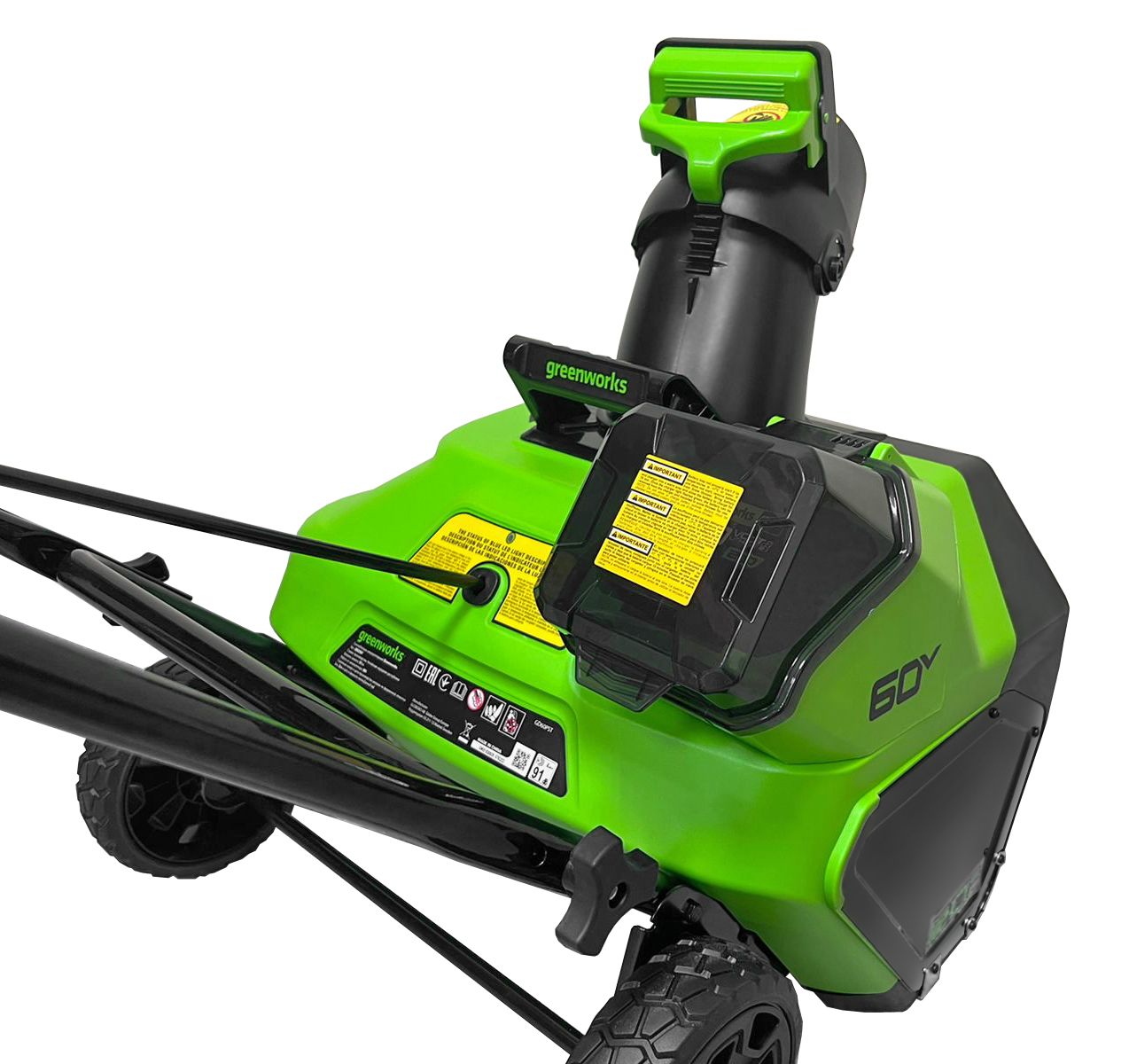 Снегоуборщик аккумуляторный Greenworks 51 см 60V GD60PST 2602907, бесщёточный, без АКБ и ЗУ
