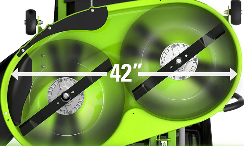 Газонокосилка аккумуляторная самоходная с сиденьем 107 см Greenworks Zero Turn CrossoverT GC82ZT107 82V 7404107, бесщеточная, без АКБ и ЗУ