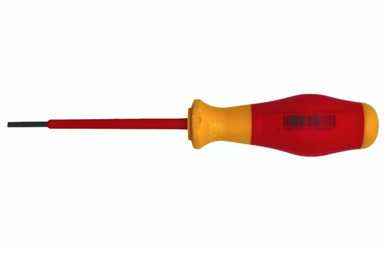 Отвертка диэлектрическая шлицевая SL2,5x0,4x75 Felo 91302590