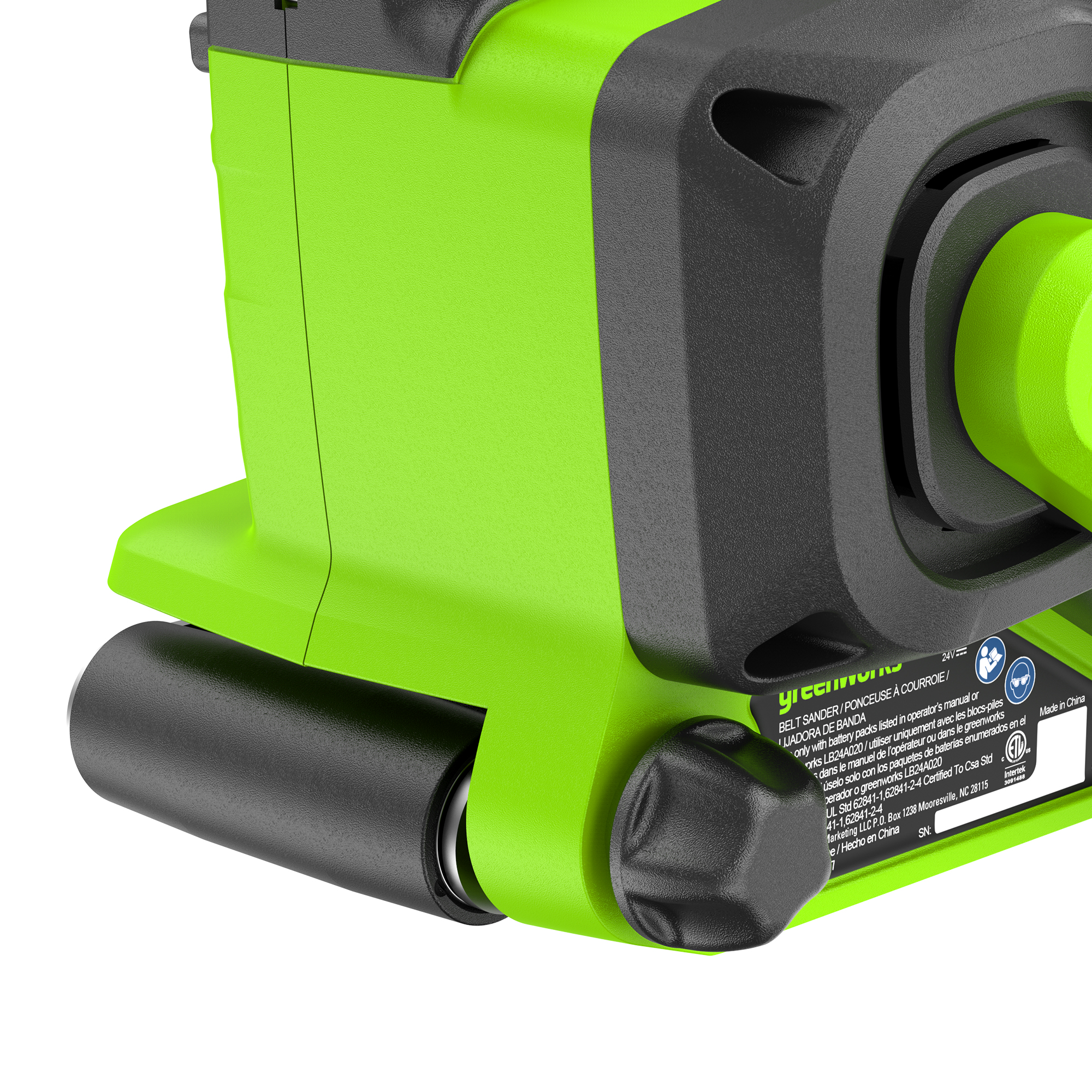 Ленточная шлифовальная машина аккумуляторная Greenworks 24V G24BS 3100607, бесщеточная, без АКБ и ЗУ